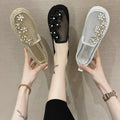 Fashion Flower Rhinestone Walking Mesh Breathable INS Hot Sale Colorful Women Female Casual Shoes