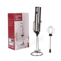 Powerful Stainless Steel Handheld Milk Frother Luxe Coffee Mixer with Custom Logo Battery Operated Foam Maker