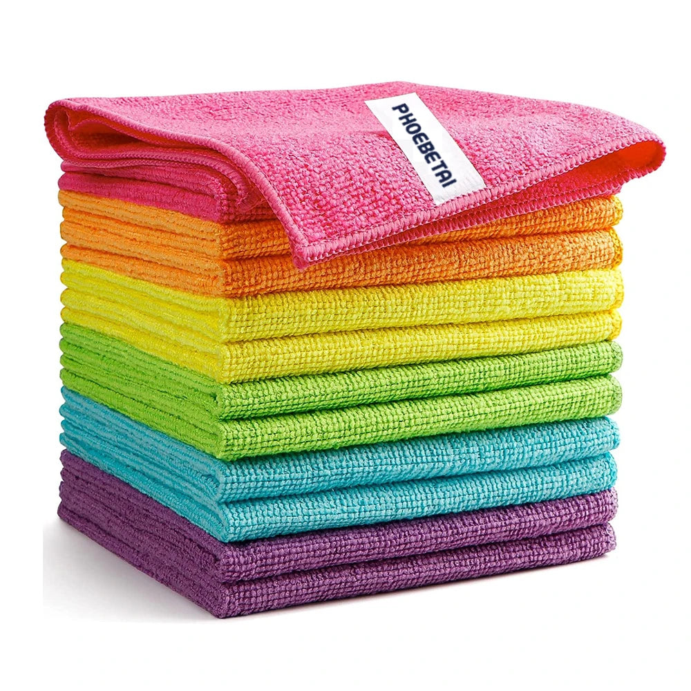 Wholesale Environmental 100% Recycled Yarn All-purpose Microfiber Cloth Streak Free Cleaning Rags