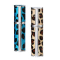 Small Refillable Spray Perfume Bottle Eco-friendly Leather Aluminum Customized PUMP Sprayer Personal Care New Leo Pattern Travel