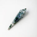 Wholesale Natural Crystal Healing Moss Agate Carved Single Point Wand Soul Pendulum for Decor