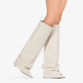Custom Ladies Heel Shark Boots Pointy Toe Wide Calf Thin Heel Women Over-the-Knee Winter Height Increasing 2024