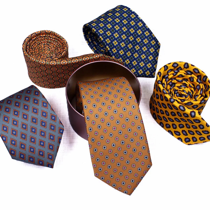 Factory Business Tie Polyester Men's Tie Printed Office Neck Tie for Men