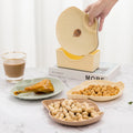 Eco-Friendly French Fries Fruit Chip Dip Platter Wedding Party Dessert Snack Plate Set Divide Dipping Saucers Shell Plastic Dish