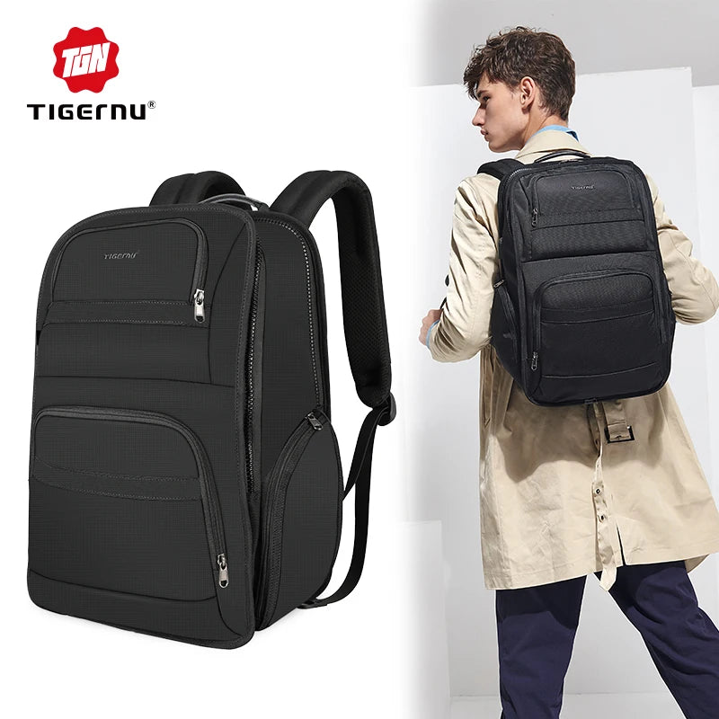 For Tigernu T-B3852 Fashionable Men's Travel Bag Short-Distance Waterproof Rechargeable with Zipper Closure Factory Wholesale