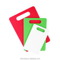 3pcs Plastic Food Safe PP Material Dishwasher Safe Chopping Board 3 Sizes Easy Grip Handle Cutting Board for Kitchen