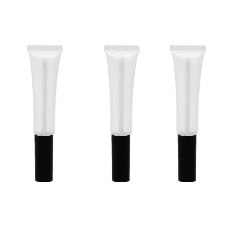 In-Stock 15ml Frosted Lip Gloss Empty Soft Tube Custom Logo Squeeze Inner Plug Eyeshadow Plastic Cosmetic Tube