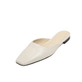 Wholesale Ladies Spring and Summer Square Toe Flat Pump Slip on Women Shoes Comfortable Slipper