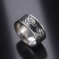 Myshape Viking Nordic Mythology Giant Wolf Men Ring Defense Totem Wolf Fashion Hip Hop Rock Unisex Finger Ring Punk Gift