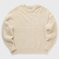 Custom Logo Winter Long Sleeve Crew Neck Fuzzy Men's Sweater Breathable Knit Pullover Top Made of Mohair Knitwear