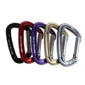 24KN Quickdraw Carabiner CE with Straight Gate Aviation Aluminum 7075 Oxidation Finish