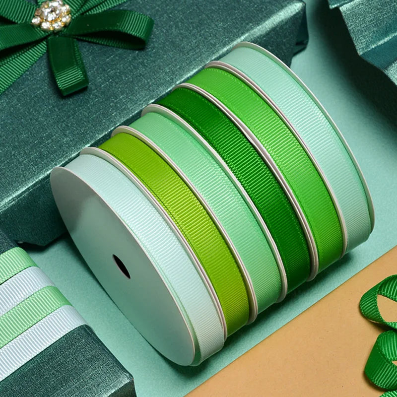 YAMA 1/4" Inch 6mm 100y/roll Stitched Grosgrain Ribbon for DIY Packing Wholesale From China