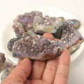 Wholesale Bulk Natural Rainbow Titanium Plating Amethyst Aura Quartz Cluster for Christmas Decorative Healing Stones Stone Craft