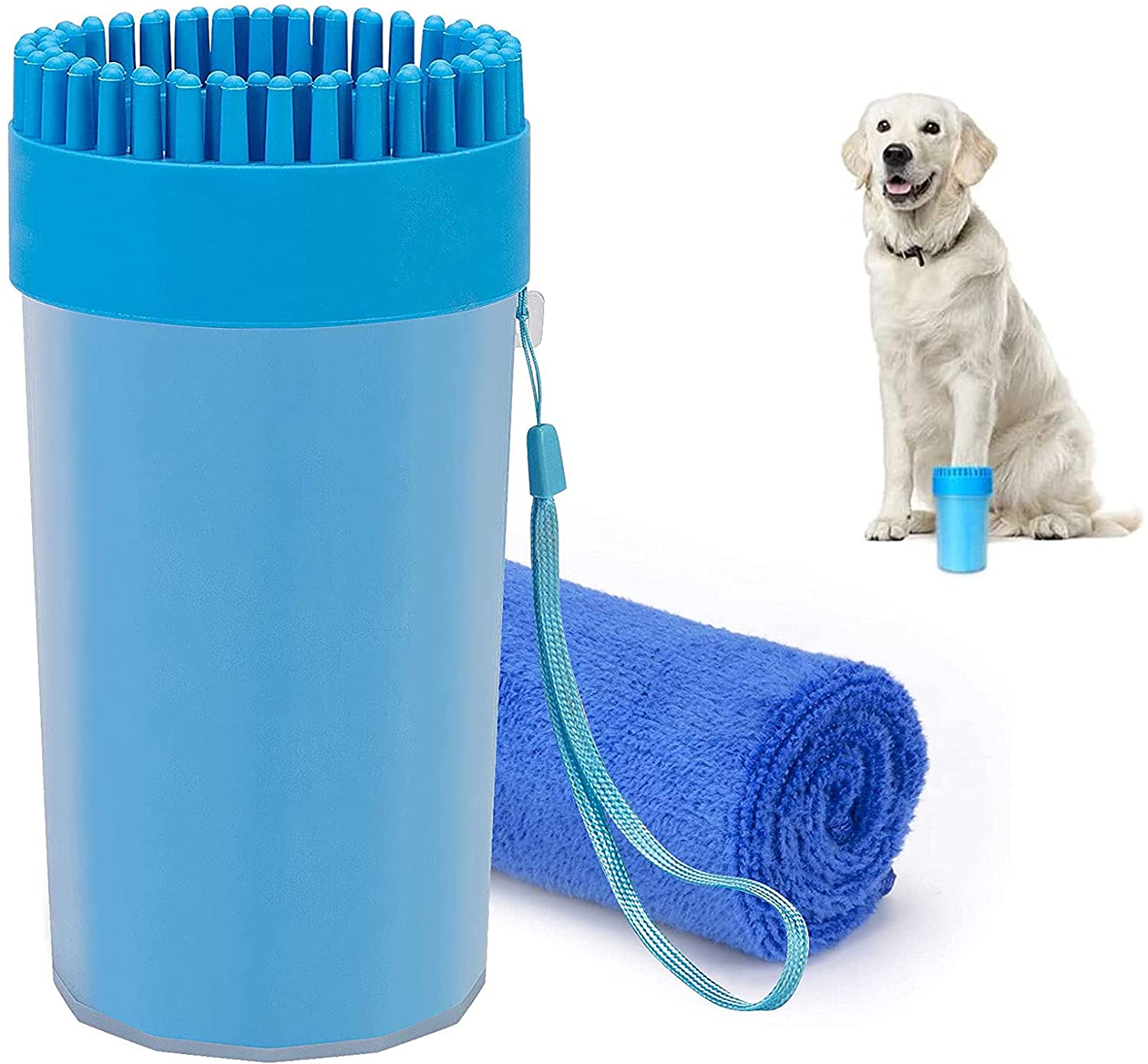 Kingtale Good Quality Dog Paw Cleaner Customize Portable Washer Pet Cleaning Brush Cup Dog Foot Washer Silicone Rubber Stocked