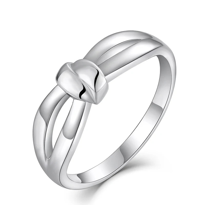 New Design Wholesale Jewelry Infinity Ring Fashion 925 Sterling Silver for Women Trendy Daily Custom Designs Accepted