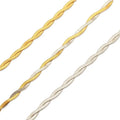 Nabest Stainless Steel Minimalist Bracelets Jewelry 18k Gold Plated Layers Twists Snake Chain Bracelet Women