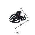 Metal Spider Body Stickers 3D Three-dimensional Black Widow Spider Car logo High-grade Metal Car Stickers