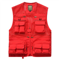 Safety Workwear Cargo Vest for Men with Mesh Pockets Outdoor Fishing Quick Dry Breathable Eco-Friendly