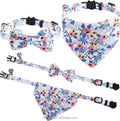 Popular Cat Accessories Bow Collars Pet Products Supplier Printing Cat Triangle Bibs Bandanas