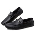Men Luxury Genuine Leather Shoes Top Layer Cow Leather Trendy Office Men's Formal Slip-on Boat Shoes Banquet Wedding Shoes