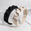 Hot Selling Constrict Hair Bands Fashion Plain Cloth Headbands for Women Wide-brimmed Women Hair Accessories