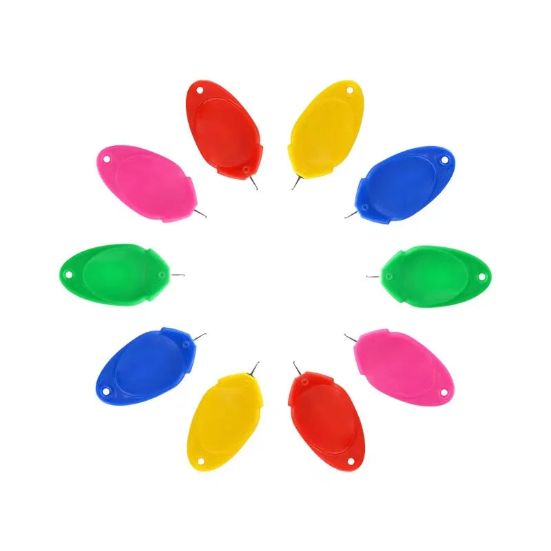 DIY Cross Stitch Tool Sewing Accessories Multicolor ABS High-quality Finger Needle Threader Gold Double Butterfly 4.0x2CM
