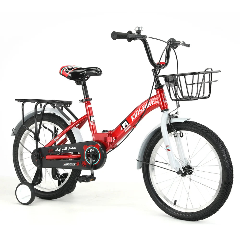 Children's Bicycle Girls Toddler Bicycle Bike for Kids Carbon Steel Frame Kids Helmet Bicycle for 9 Years Old Children