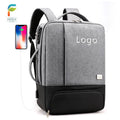 New Design Laptop Backpack Business Usb Smart Men Fashion Waterproof Travel Custom School Backpack with Shoe Bag