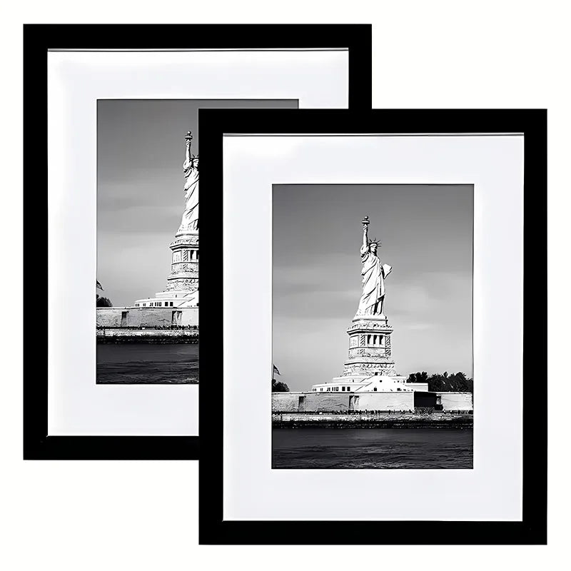 Custom Black/White Wooden Photo Frame for Home Decor-Wall Mount Display 6x8 8x10 11x14 12x18 14x18 16x20 for Printmaking