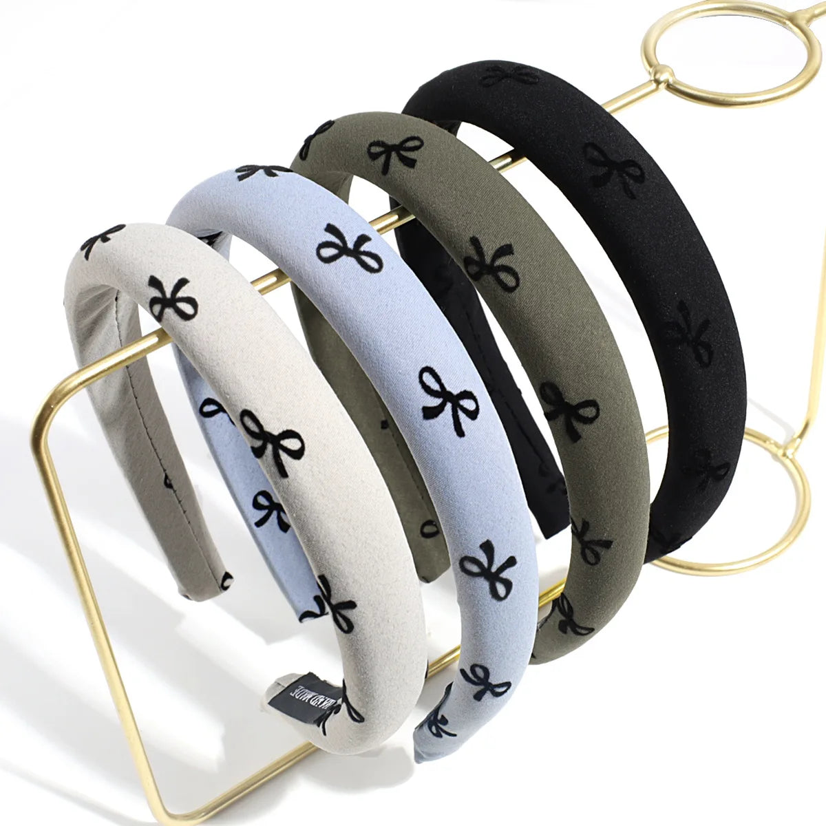 2024 New Fashion Fabric Hair Hoop Wide Edge Plastic Hairband Women Sponge Padded Thick Headband Hair Accessories Custom Logo