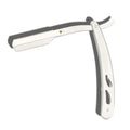 Cut Throat Barber Razor Eco-friendly Reusable Single Blade Foldable Metal Handle Salon Razor for Precise Shaving