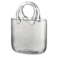Creative Nordic Style Modern & Simple Design Mini Handbag Glass Vase with Hydroponic Flowers for Home & Wedding Decoration