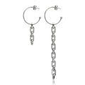 Long Tassel Gold Color Dangle Earrings for Women Wedding Chain Link Chain Earring Stud Anti-allergic