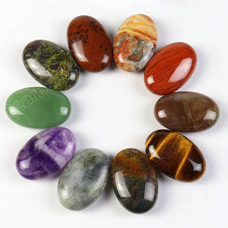 Natural Cheapest Palm Stone Oval Pocket Stones Amethyst Handmade Smooth Healing Crystal 4cm 3cm