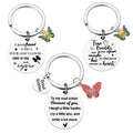 BM Llavero Butterfly Graduation Friendship Gift Waterproof Lightweight Hard-Wearing Stainless Steel Keychain