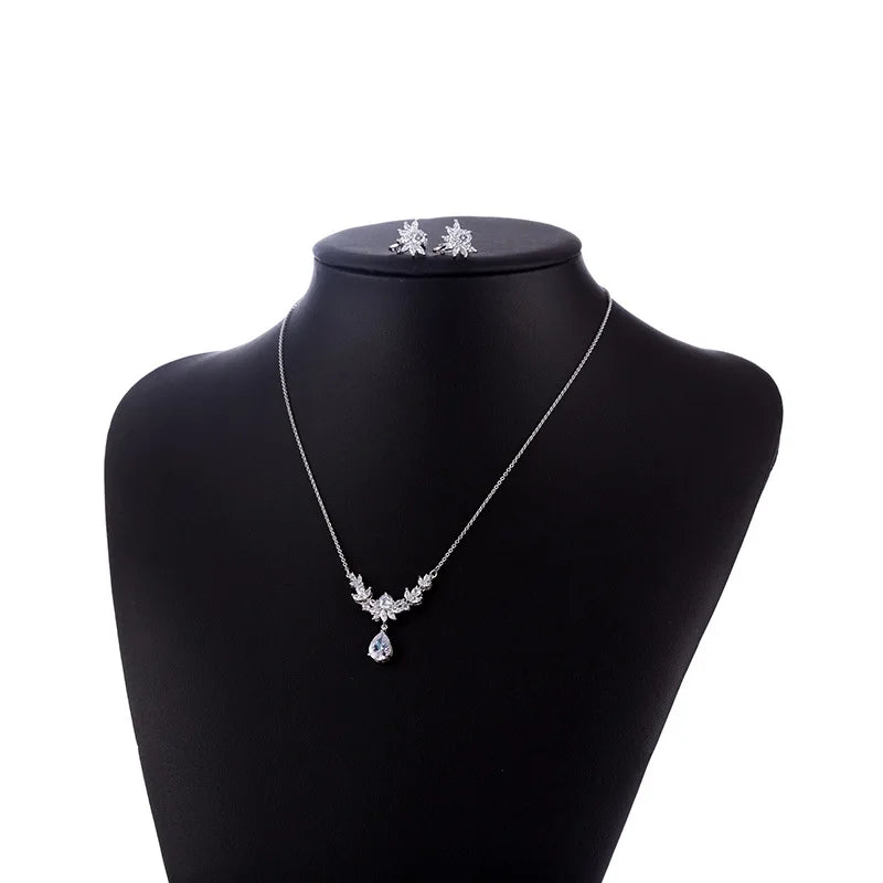 Necklace Earring Set Gift Bridal Accessories Wedding Crown Headwear Accessories