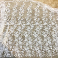 African Sequins Embroidery 3D Beaded Tulle Floral Embroidered Net Fabric Wedding Lace Fabrics for Women