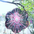 Factory Price Wind Spinner 23x33cm Stainless Steel Rotating Metal Sheet 3D Wind Chime Pendant Decoration Gift