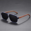 Matte Texture Sun Glasses Wholesale Custom Oem Bulk Wood Sunglasses Bamboo Pilot Frame Protection Polarized Wooden Sunglasses