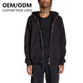 Custom Logo Printed Autumn Eco-Friendly Windproof Full Zip Hoodie Jacket Men Unisex Oversized Heavyweight Tracksuit Face