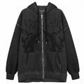 Customized Wholesale High-quality Men's Hoodie Autumn and Winter Street Fashion Print Loose Hooded Cardigan Hoodie Men