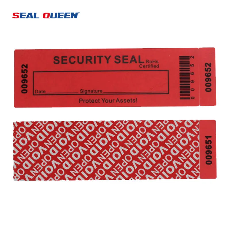 Seal Queen  Anti-counterfeiting Security Seal Sticker Custom Serial Number Print Tamper Evident Labels