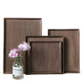 Large 40cm Rectangular Walnut Wood Tray Pizza Plate