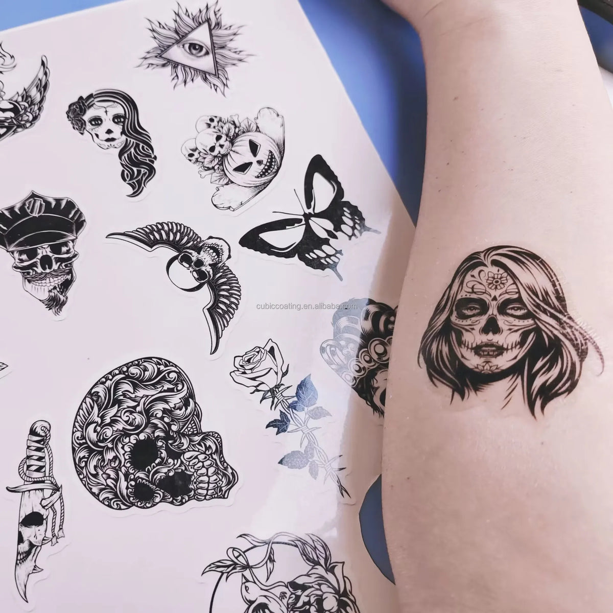 Safe Temporary Body Tattoo Sticker Waterproof Printable Blank A4 Inkjet&Laser Tattoo Paper for Holiday