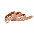 OEM ODM Genuine Leather Lady Belt Eyelets Rivets Metal Hole Luxury Casual Real Leather Fashion Belts for Women
