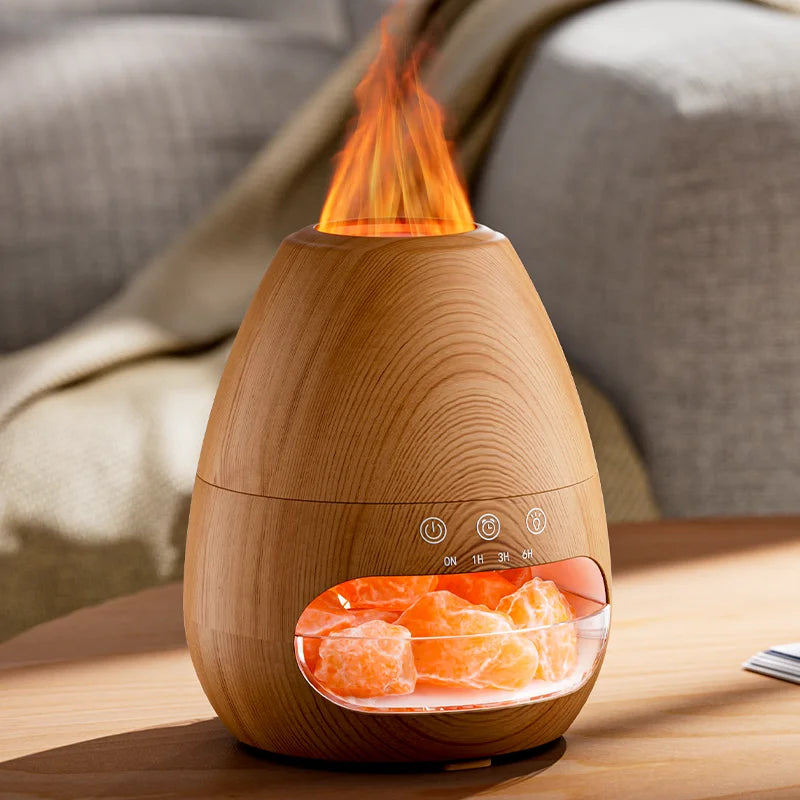2026 New Product Household Tabletop Appliances Flame Fire Aroma Humidifier Diffuser Flame Aroma Diffuser