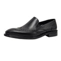 AMPLE New Arrival Men's Luxury Leather Oxfords Breathable Lightweight Comfortable Office Party Slip-On Wedding Shoes Black