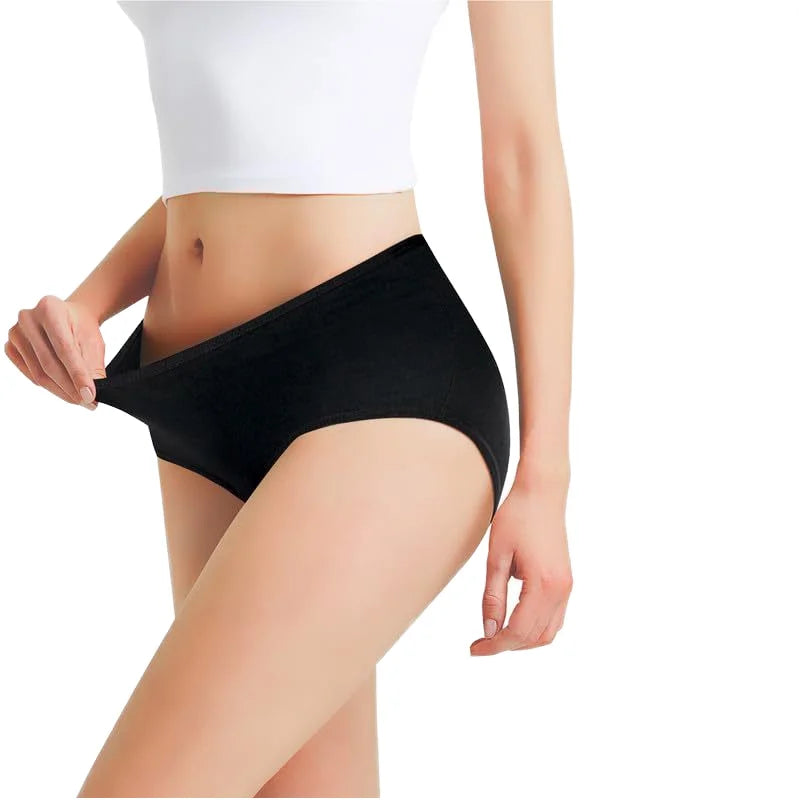 2026 Absorbent Teen Ladies Women 4 Layer Brief/briefs/soft/absor Cotton Leakproof Menstrual Period Panties