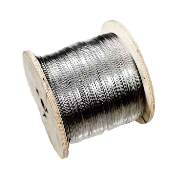 Sold in One Roll Durable 304 Stainless Steel Accessories Standard Bright Steel Wire Rope