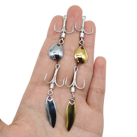 SNEDA Sea Fishing Triple Thened Three Hooks 4# 6# 8# High-carbon Steel Rotating Sequined Fish Hooks